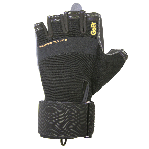 Gofit Diamond-Tac Wrist-Wrap Gloves (Large) GF-DTACW-LG